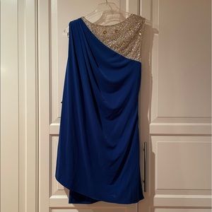 JS collection drap cocktail evening dress size 8